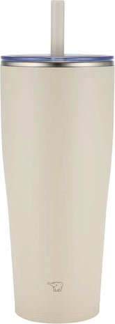 Zojirushi SX-HA89H-CM Stainless Tumbler with Straw 30 ounces Sand Beige