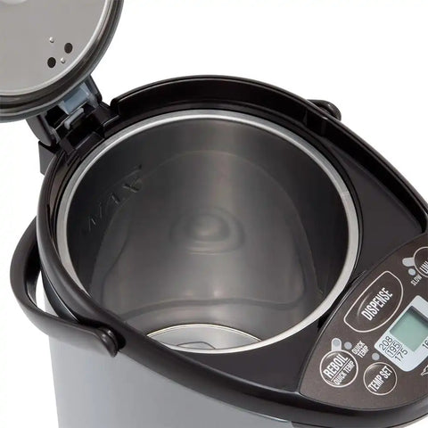 Zojirushi CD WGC40TS Micom Water Boiler and Warmer, 4.0 L, Silver | 4 Temp Settings, Quick Temp, Stainless-Steel Interior, 6-10 Hr Timer, PFAS and Bpa-Free