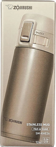 Zojirushi SM-KHE36NL Stainless Steel Mug, 12-Ounce, Champagne Gold